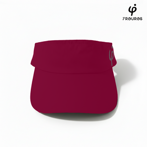 Visera deportiva Frouros granada vista frontal para running y tenis.