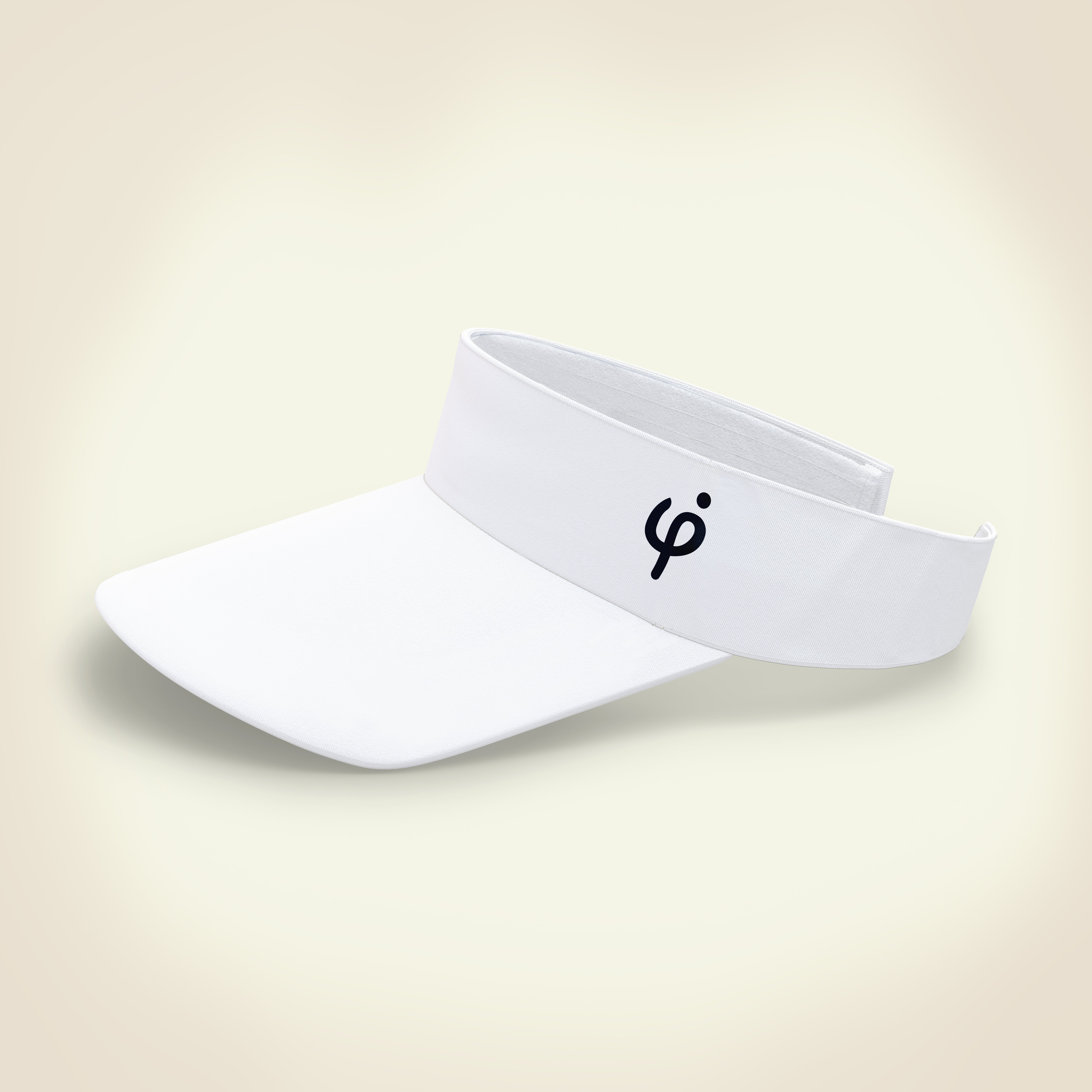 Visera deportiva blanca para niños Frouros, diseño ligero y ergonómico ideal para proteger del sol durante actividades al aire libre.